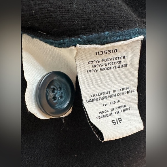 Catherine Malandrino - Cardigan/Sweater - TealBlack - Size Small - Picture 3 of 9